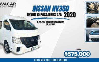 NV350 URVAN 15 PASAJEROS A/A 2020